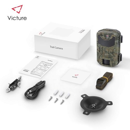  Victure Trail Game Camera 16MP Night Vision Motion Activated with Upgrade Waterproof Design 1080P Hunting Camera No Glow for Wildlife Hunting and Surveillance