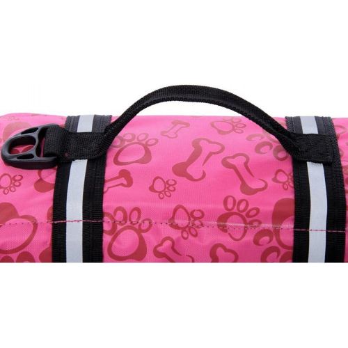 Paw Essentials Dog Life Jackets with Extra Padding for Dogs - Pink, Large, Chest:21.65-27.56, Neck:14.96-18.90, Length:13.78