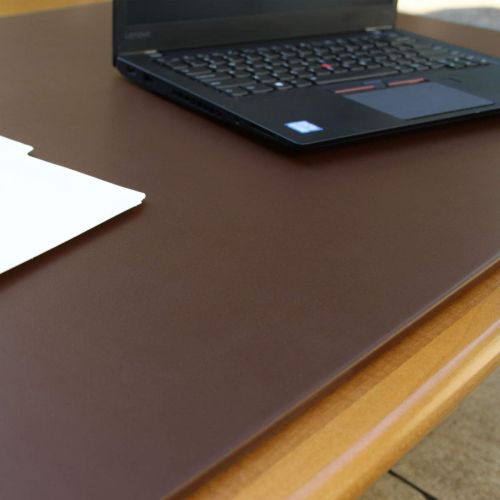  Dacasso Chocolate Brown Leather Desk Mat, 38-Inch by 24-Inch