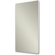 Jensen 1035P24WH Cove Frameless Medicine Cabinet with Polished Mirror, 16-Inch by 26-Inch, White