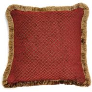 Austin Horn Classics Verona 18-Inch Square Pillow, Red