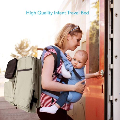  Scuddles 3-1 Portable Bassinet for Baby - Foldable Baby Bed - Travel Bassinet Functions As Diaper Bag And...