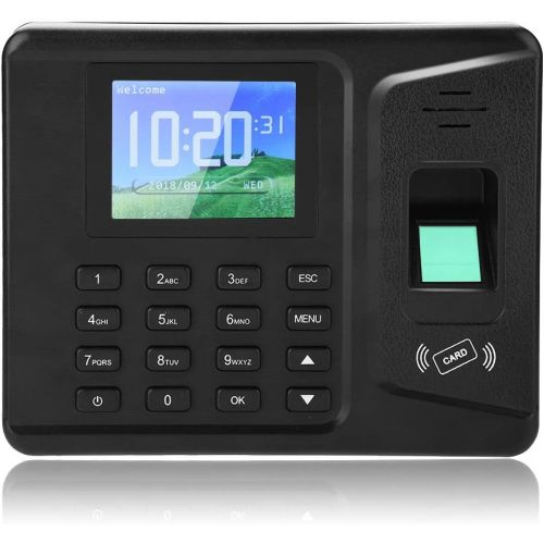  Dioche 2.8 Inch TFT Screen Fingerprint Recorder，Office Time Attendance，Biometric Fingerprint Time Clock for Employees Staff Attendance Check Machine