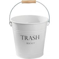 InterDesign Pail Wastebasket Trash Can - Pack of 6, White