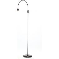 Adesso 3219-01 Prospect 45-56 LED Floor Lamp, Black, Smart Outlet Compatible