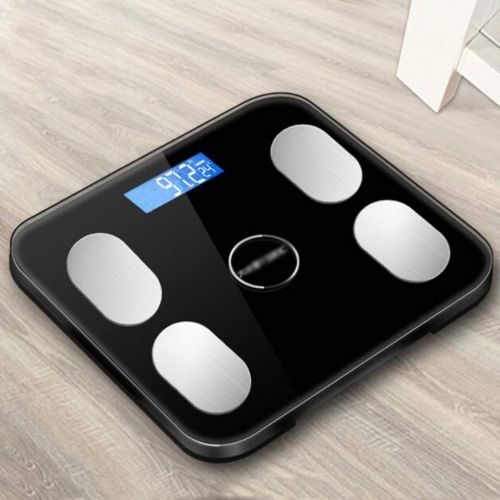  ZHPRZD High-Precision Digital Weight Scale Bathroom Scales with Step-by-Step Technology, Backlit Display, 180kg / 400lb / 28st Electronic Scale (Color : Black)