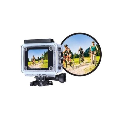  Rollei Action Cam Family Action-Camcorder mit Full HD Aufloesung 1080/30fps. Super 120 Grad Weitwinkel Objektiv und WiFi, inklusiv Unterwassergehause und viel Zubehoer