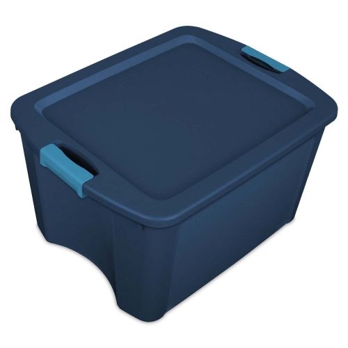  MRT SUPPLY 18 Gallon Latch and Carry Storage Tote Box (6 Pack) with Ebook