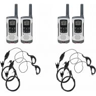 Motorola Solutions Motorola Talkabout T260 FRSGMRS Two-Way Radio 4-Pack with 4 PTT Earpieces