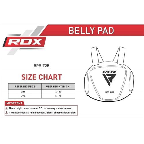  RDX Chest Guard Boxing Belly Pad Rib Shield MMA Body Protector Martial Arts Armour Taekwondo Training