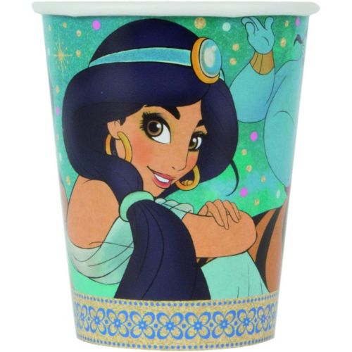  Aladdin Party Supplies Decorations Princess Jasmine Birthday Plates Napkins Cups Table Cover Premium Gold Plastic Cutlery Serves 16 Guests