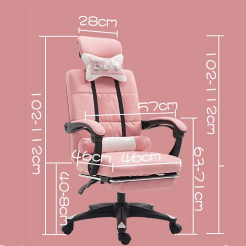  Desk Chairs Home Office Chair Study Computer Chair Student Chair Conference Chair Rotating Lift Gaming Chair Pink Chair Chair for Girls