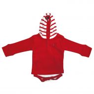 Two Feet Ahead Rutgers Scarlet Knights Newborn Infant Striped Hooded Creeper Sweatshirt Jacket