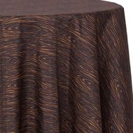 Ultimate Textile Faux Bois 108-Inch Round Patterned Tablecloth