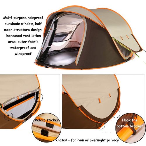  Cym Outdoor Tent 3-4 People Automatic Tent Camping Camping Wild Double Rainproof Shade
