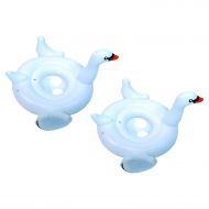Free Swimline Kids Baby Inflatable Swan Swimming Pool Water Toy Seat Float (2 Pack)