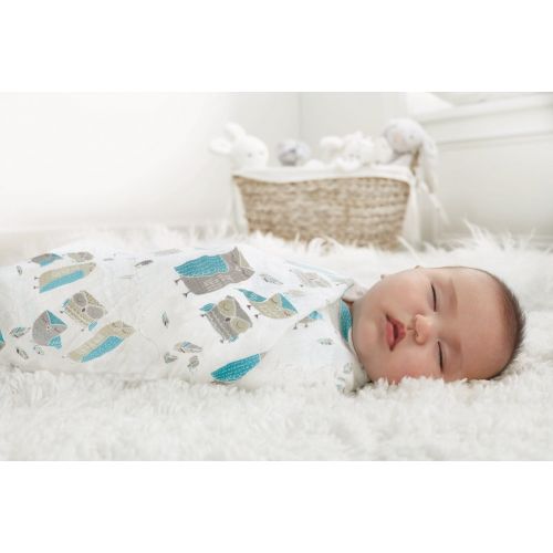 Aden + anais aden + anais Organic Swaddle Baby Blanket, 100% Cotton Muslin Made from GOTS Certified Organic...