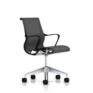 Herman Miller CQ51MAG1L7HCCNNN4W31 Setu Chair, Frame/Graphite Lyris
