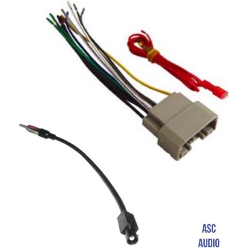  [아마존베스트]ASC Audio Car Stereo Wire Harness and Antenna Adapter to install an Aftermarket Radio for some Dodge Chrysler Jeep Vehicles- Compatible Vehicles listed below