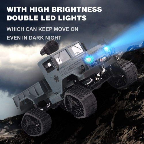  TINIX RC Cars - WiFi 2.4G Remote Control Car 1:16 Military Truck Off-Road Climbing Auto Toy 4 Wheel Drive RC Car Controller Toys for Children - by Tini - 1 PCs