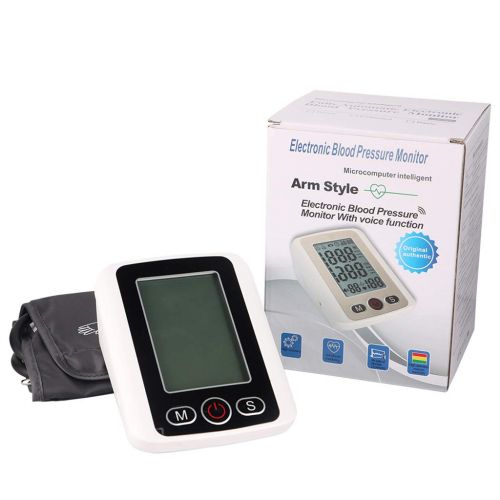  Zywtrade Home Digital Upper Arm Blood Pressure Monitor with 3-Color Hypertension Backlit Display and Pulse Meter