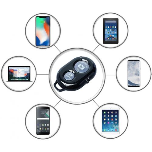  [아마존베스트]Acuvar 50 Smartphone/Camera Tripod with Rotating Mount & Wireless Camera Remote. Fits All Smartphones iPhone Xs, Max, Xr, X 8, 8+, 7, 7 Plus, Android Note 10, S10+ etc.