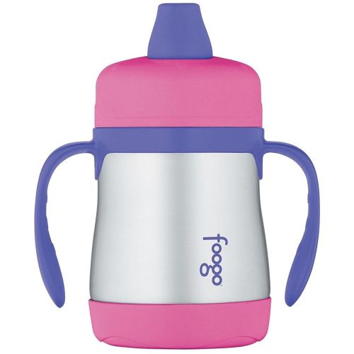 써모스 Thermos Foogo Vacuum Insulated 7oz Sippy Cup wHandles (PinkPurple) 2PK