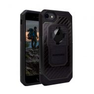 Rokform Fuzion Pro Series [iPhone 8766s Plus] Protective Aluminum & Carbon Fiber Magnetic case with Twist Lock (Black)