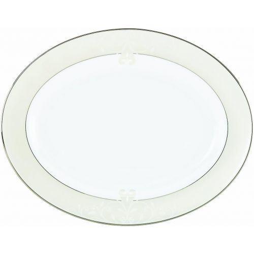 레녹스 Lenox Opal Innocence Scroll 16-Inch Oval Platter
