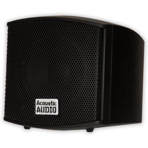  [아마존베스트]Acoustic Audio by Goldwood Acoustic Audio AA321B Mountable Indoor Speakers 400 Watts Black Bookshelf Pair