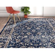 Well Woven Amba Sonoma Traditional Distressed Oriental Blue Area Rug 311 x 53