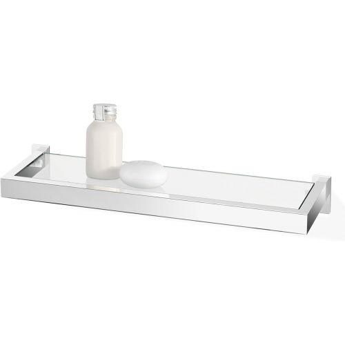  Zack 40029 Linea Bathroom Shelf, 17.72-Inch, High Glossy Finish