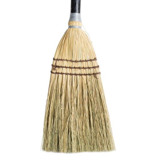  Rubbermaid Commercial Products FG637300BRN Corn-Fill Lobby Broom, Brown (Pack of 12)