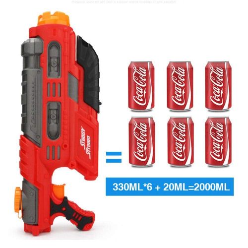  Mankvis Adult Children Water Gun Spray Gun, 2000 ml, Summer Outdoor Toys, with a Range of 10 Meters, can Hold ice Cube