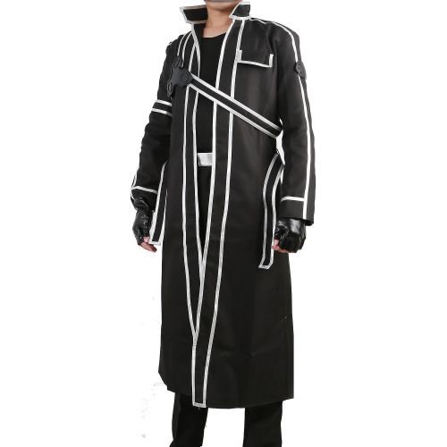  Xcoser SAO Kirito Cosplay Jacket Coat Costume Suit for Sword Art Online Uniform Version