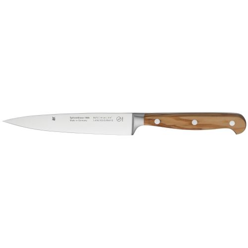 더블유엠에프 WMF Messerset 3-teilig Spitzenklasse Plus Wooden Edition 3 Messer Kuechenmesser geschmiedet Performance Cut Olivenholz Kochmesser Zubereitungsmesser Brotmesser