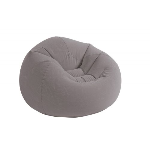  Skroutz Chair Bean Bag Inflatable Furniture Contoured Corduroy Beanless Lounge Chair Home Dorm Bedroom Gaming Relaxing Reading Grey - House Deals