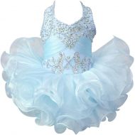 G.CHEN ChengCheng Baby Girls Halter Cupcake National Infant Pageant Dresses