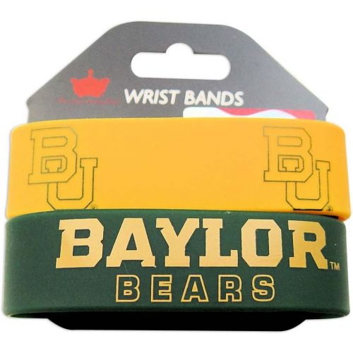  Aminco Baylor Bears Rubber Wrist Band (Set of 2) NCAA