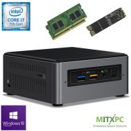Intel BOXNUC7i7BNH Core i7-7567U NUC Mini PC w 32GB DDR4, 512GB NVMe M.2 SSD, Windows 10 Pro - Configured and Assembled by MITXPC