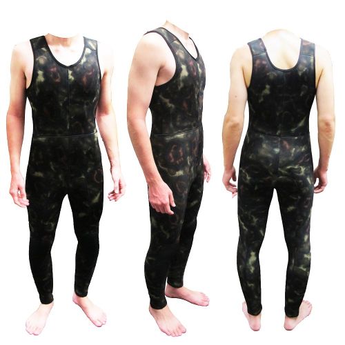  Palantic Spearfishing Neoprene Camouflage Stretch Max 5mm Two Piece Farmer John Wetsuit