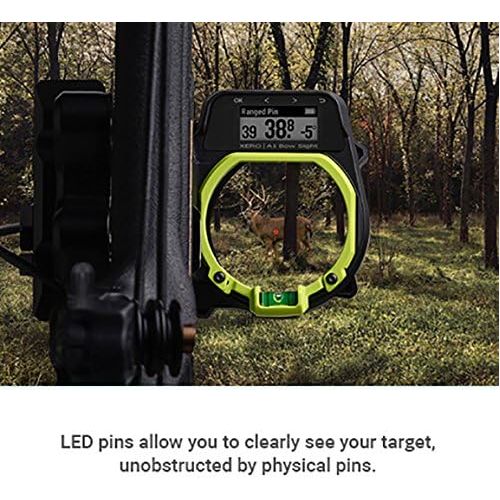 가민 Garmin Xero A1 Bow Sight, 2 Auto-Ranging Digital Bow Sight with Laser Locate, Dual-Color LED Pins for Unobstructed Views, Right-Handed