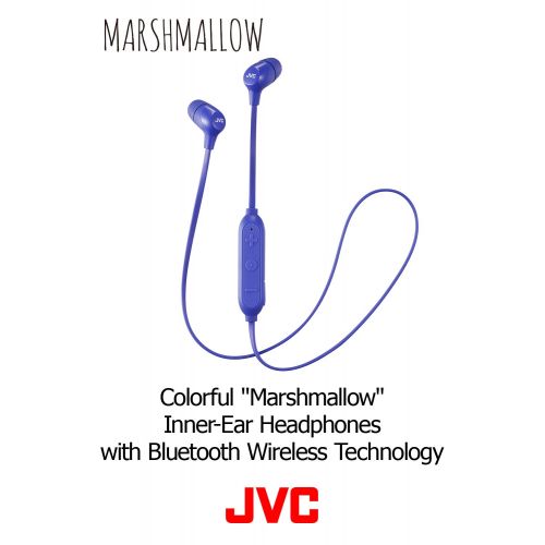  JVC Marshmallow Wireless Earbuds, Bluetooth Connectivity, Memory Foam Ear Pieces for Secure Fit - HAFX29BTG (Green)