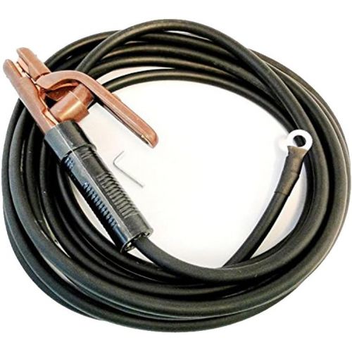 WeldingCity 300A Earth Ground Clamp and 15-ft Welding Cable Set with Lug Connector
