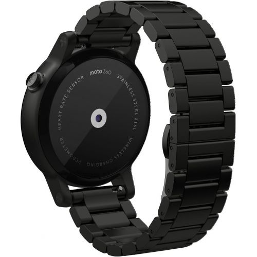 모토로라 Motorola Moto 360 2nd Gen. Mens 42mm Smartwatch, Black with Black Leather