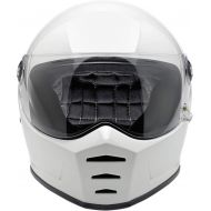 Biltwell Lane Splitter Solid Full-face Motorcycle Helmet - Gloss White  Small