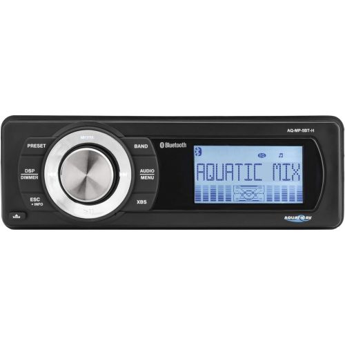  Aquatic AV AQ-MP-5BT-H Factory Harley Davidson Replacement AMFM Radio with Bluetooth & MP3 Media Player Stereo