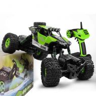 Gizmovine RC Rock Crawler Car 4WD 4 Modes Steering Waterproof 2.4Ghz Radio Control Toy Monster Truck Off Road (1/16 Scale) Green ZC0005-U2