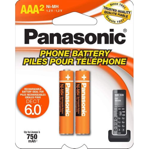 파나소닉 Panasonic Genuine AAA NiMH Rechargeable Batteries DECT Cordless Phones, 8 Pack