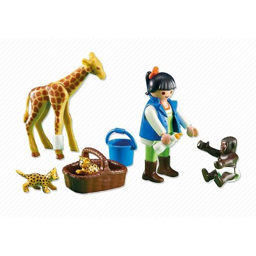 플레이모빌 PLAYMOBIL Playmobil Add-On Series - Baby Animal Caretaker